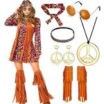 Hippie-Kostüme & 60er Jahre Kostüme mit Fransen für Damen Größe XXL 