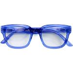Blaue Rechteckige Brillenfassungen aus Polycarbonat für Herren 