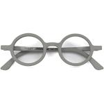 Graue Runde Brillen aus Polycarbonat für Herren 