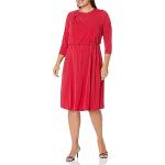 Rubinrote Damenkleider mit Reißverschluss aus Jersey Größe M für den für den Winter 