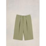 Olivgrüne Ami Paris Nachhaltige High Waist Shorts für Damen Größe XS für den für den Sommer 