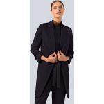Schwarze Unifarbene Alba Moda Longblazer aus Kunstfaser für Damen Größe XS 