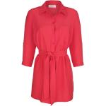 Reduzierte Rote Unifarbene Elegante 3/4-ärmelige Mona Tunika-Blusen für Damen Petite 
