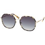 Goldene LONGCHAMP Quadratische Kunststoffsonnenbrillen für Damen 