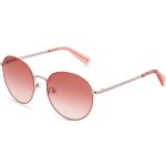 Rosa LONGCHAMP Runde Runde Sonnenbrillen aus Metall für Damen 