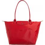 Rote LONGCHAMP Le pliage Lederhandtaschen aus Leder für Damen 