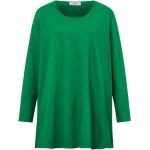 Grüne Business Langärmelige Angel of Style Longshirts für Damen Übergrößen Große Größen 
