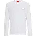 Weiße Langärmelige HUGO BOSS HUGO Nachhaltige T-Shirts aus Jersey für Herren Größe XS 