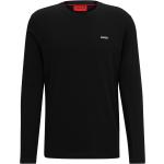 Schwarze Langärmelige HUGO BOSS HUGO Nachhaltige T-Shirts aus Jersey für Herren Größe XS 