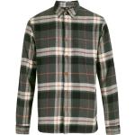 Reduzierte Grüne Langärmelige Regular Fit Hemden aus Flanell für Herren Größe XL Große Größen für den für den Winter 