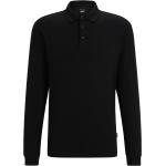 Schwarze Elegante HUGO BOSS BOSS Bio Herrenpoloshirts & Herrenpolohemden aus Baumwolle Größe 3 XL 
