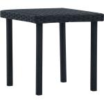 Reduzierte Schwarze Polyrattan Tische aus Polyrattan Breite 0-50cm, Höhe 0-50cm, Tiefe 0-50cm 