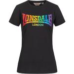 Bunte Lonsdale T-Shirts mit Glitzer für Damen 