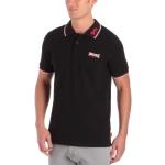 Schwarze Bestickte Lonsdale T-Shirts mit Löwen-Motiv aus Baumwolle für Herren Größe XXL 