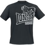 Lonsdale London T-Shirt - Langsett - M bis 5XL - für Männer - Größe XL - schwarz