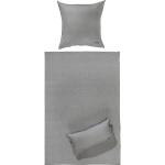 Graue Moderne Looks Winterbettwäsche mit Reißverschluss aus Textil 155x220 