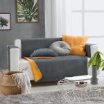 Graue Minimalistische Looks Sofaüberwürfe & Sofaschoner aus Textil Breite 100-150cm, Höhe 200-250cm, Tiefe 50-100cm 