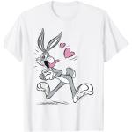 Weiße Looney Tunes Bugs Bunny T-Shirts für Herren Größe S 