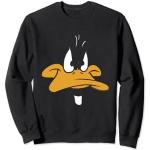 Schwarze Looney Tunes Daffy Duck Herrensweatshirts Größe S 