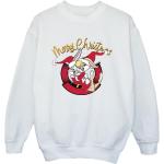 Weiße Looney Tunes Kindersweatshirts aus Jersey für Jungen Größe 158 