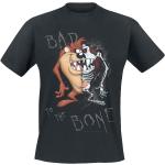 Looney Tunes T-Shirt - Tasmanian Devil - Bad To The Bone - S bis XXL - für Männer - Größe S - schwarz - Lizenzierter Fanartikel