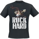 Looney Tunes T-Shirt - Taz - Rock Hard - M bis XL - für Männer - Größe L - schwarz - Lizenzierter Fanartikel