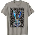 Graue Looney Tunes Bugs Bunny V-Ausschnitt T-Shirts für Herren Größe S für den für den Sommer 