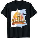 Schwarze Langärmelige Looney Tunes Bugs Bunny T-Shirts für Damen Größe S 