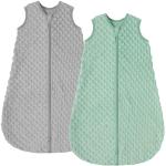 Grüne Gepunktete Babyschlafsäcke mit Reißverschluss aus Baumwolle maschinenwaschbar für Babys 2-teilig für den für den Herbst 