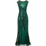 Grüne Blumenmuster Vintage Langärmelige Kurze Abendkleider mit Fransen aus Spitze für Damen Übergrößen Große Größen für Hochzeitsgäste für den für den Sommer 