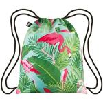 Bunte loqi Einkaufstaschen & Shopping Bags mit Flamingo-Motiv mit Reißverschluss mit Außentaschen 