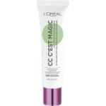 Cremefarbene L´Oreal CC Creams 30 ml LSF 20 mit mittlerer Deckkraft gegen Rötungen für medium Hauttöne 