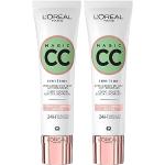 Cremefarbene L´Oreal Langanhaltende CC Creams 30 ml mit leichter Deckkraft gegen Rötungen für  alle Hauttypen 