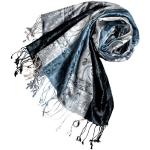 Blaue Lorenzo Cana Pashmina-Schals aus Seide für Damen für den für den Sommer 