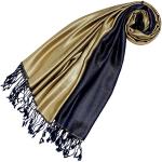 Goldene Lorenzo Cana Pashmina-Schals aus Seide für Damen 