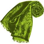 Grüne Paisley Elegante Lorenzo Cana Pashmina-Schals aus Seide für Damen 