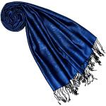 Blaue Paisley Elegante Lorenzo Cana Pashmina-Schals aus Pelz für Damen für den für den Sommer 