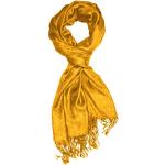Senfgelbe Paisley Elegante Lorenzo Cana Bio Pashmina-Schals aus Wolle für Herren 