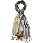 Silberne Lorenzo Cana Pashmina-Schals aus Seide für Herren 