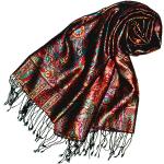 Rote Paisley Lorenzo Cana Pashmina-Schals aus Seide für Damen für den für den Sommer 