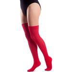 Reduzierte Rote Romantische Beinstulpen für Damen Einheitsgröße 
