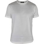 Loro Piana, Cremeweißes Baumwoll- und Seiden-T-Shirt White, Herren, Größe: 2XL