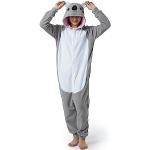 Graue Koala-Kostüme aus Fleece für Damen Größe M 