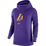 Reduzierte Lila Nike LA Lakers Damenhoodies & Damenkapuzenpullover aus Fleece Größe XL 