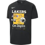 Schwarze Nike LA Lakers T-Shirts für Herren Größe M 