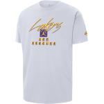 Weiße Nike Jordan LA Lakers T-Shirts mit Basketball-Motiv für Herren Größe XS 
