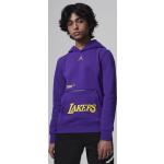 Lila Nike Jordan LA Lakers Kinderhoodies & Kapuzenpullover für Kinder aus Fleece 