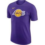 Lila Nike Essentials LA Lakers T-Shirts für Herren Größe M 