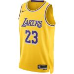 Los Angeles Lakers Icon Edition 2022/23 Nike Dri-FIT NBA Swingman Trikot für Herren - Gelb