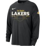 Schwarze Langärmelige Nike LA Lakers T-Shirts für Herren Größe M 